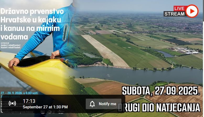 Državno prvenstvo RH u kajaku i kanuu na mirnim vodama za 2025. za juniore, mlade juniore, kadete i mlade kadete