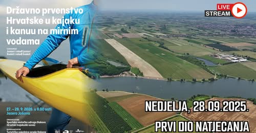 Državno prvenstvo RH u kajaku i kanuu na mirnim vodama za 2025. za juniore, mlade juniore, kadete i mlade kadete